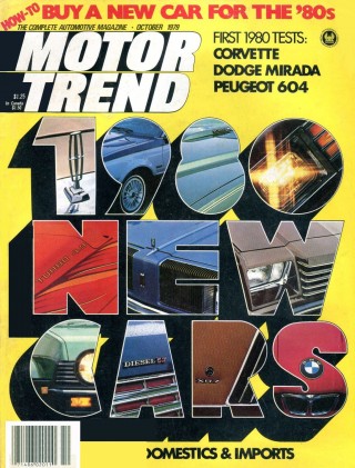 MOTOR TREND 1979 OCT - MPG, SAAB TURBO, GHIA L6.4